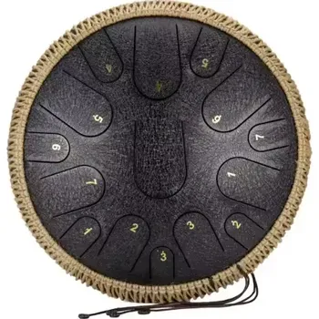Perkuse Steel Tongue Drum FZone STD-14I15 Rough Black
