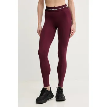 Dámské legíny Tréninkové legíny adidas Performance Hyperglam KC7675 burgundské 83X, vel. S