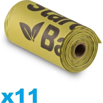 sáček na exkrement STARCH BAG BIO sáčky na exkrementy 11 rolí x 15 ks., zelené