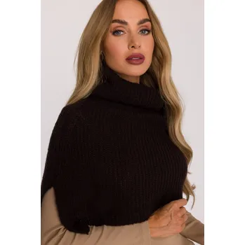 Čepice Pletený nákrčník s rolákem MOE M894 tmavě hnědý EU velikost: Univerzální