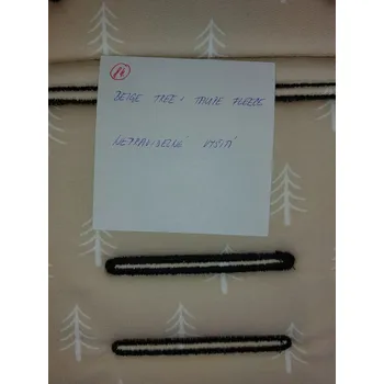 2. jakost | Podložka do kočárku prodloužená (Beige tree, taupe fleece) Varianta: 2