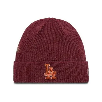 Čepice Čepice New Era LA Dodgers World Series Patch Cuff Knit Beanie 60580732 Červená OS