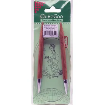 Jehlice ChiaoGoo Otočné 360° Kruhové Bambusové jehlice 100 cm 9mm (ChiaoGoo Bamboo Circulars Patina 40" (100 cm) 9mm)