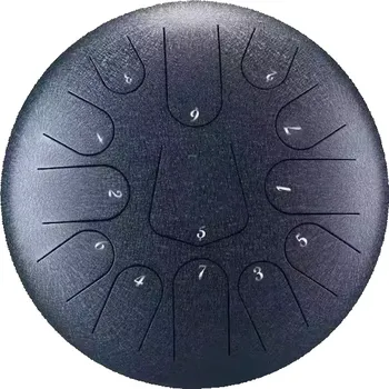 Perkuse Steel Tongue Drum FZone STD-12I13 Rough Gray