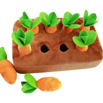 Hračka pro psa Čichací podložka pro psy 28,5 x 17 x 6 cm 8 ks vytahovacích mrkví Interaktivní hračka na čichovou práci a mentální stimulaci