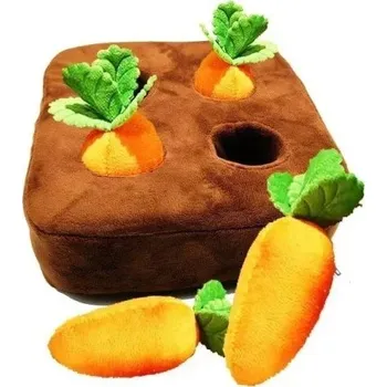 Hračka pro psa Čichací podložka pro psy 4 ks vytahovacích mrkví Interaktivní hračka na čichovou práci a mentální stimulaci