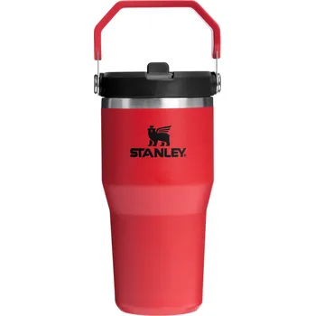 STANLEY Termoláhev s integrovanou slámkou The IceFlow™ Flip Straw 2.0 Tumbler 600 ml/20oz Chili Black