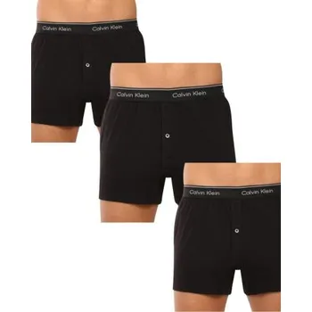 Pánské spodní prádlo Pánské bavlněné trenýrky Calvin Klein NB4005A 100% bavlna černá XXL
