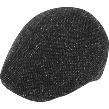 Čepice Fiebig - Headwear since 1903 Pánská černá vlněná zimní bekovka - Fiebig Velikost: 55 cm (S)