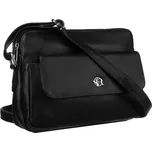 Rovicky Černá crossbody taška se stříbrným kováním