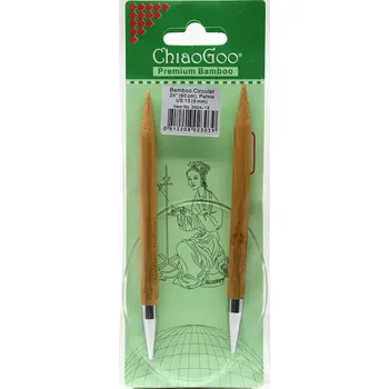 Jehlice ChiaoGoo Otočné 360° Kruhové Bambusové jehlice 60 cm 9mm (ChiaoGoo Bamboo Circulars Patina 24" (60 cm) 9mm)