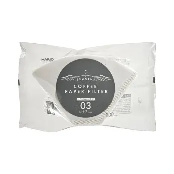 Domácí spotřebič Hario Pegasus Papírové filtry - bělené - 03 - 100 ks