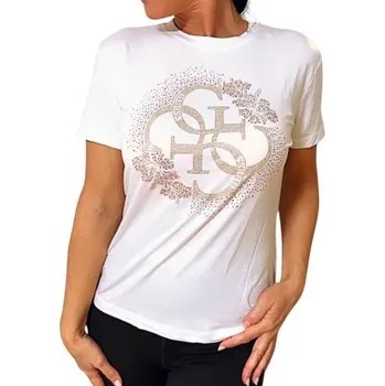 Dámské tričko Dámské triko Guess Corinne E6GI01 bílé bílá XL