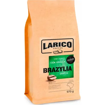 Káva Brazilská zrnková káva Santos 970 g