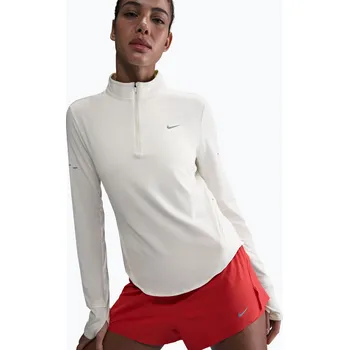 Dámské oblečení Dámské běžecké tričko Longsleeve Nike Swift Dri-Fit UV 1/4-Zip sail