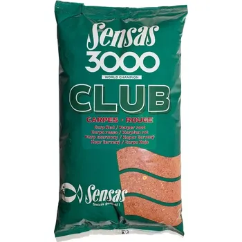 Návnadová surovina Krmítková směs Sensas 3000 Club Carpes Rouge – kapr červený 1 kg