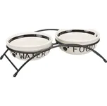 TRIXIE Keramické misky na stojanu 2 x 2,6 l