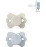 Suavinex, balení 2 dudlíků pro miminka 6-18 měsíců, fyziologický silikonový dudlík SX Pro,