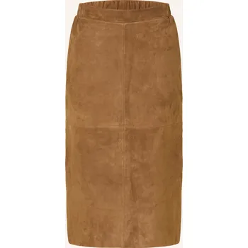 Dámská sukně Rich & Royal Dámská Kožená Sukně, hnědá, 42