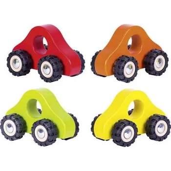 Dřevěná hračka Goki 55935 dřevěné červené Autíčko