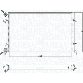 Motor automobilu Chladič, chlazení motoru MAGNETI MARELLI 350213166900