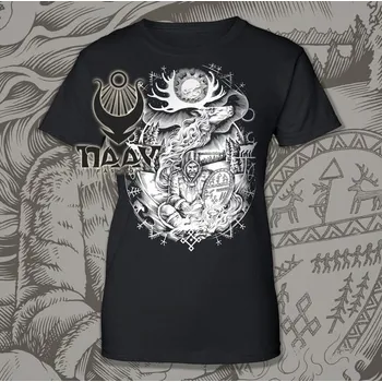 Dámské tričko Naav SÁMSKÝ ŠAMAN, dámské tričko čb