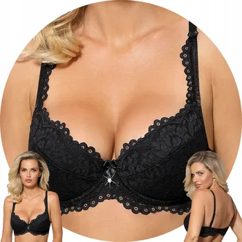 Podprsenka Černá push-up podprsenka Róża velikost 80C