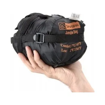 Spacák Turistický spacák s moskytiérou pro jaro a léto Snugpak Jungle Bag levý, černý
