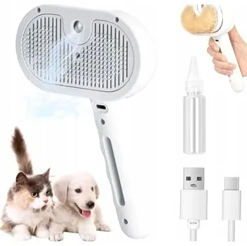 Kosmetika pro psa SAMOČISTICÍ PARNÍ KARTÁČ PRO PSY - ELEKTRICKÝ PRO PÉČI O SRST