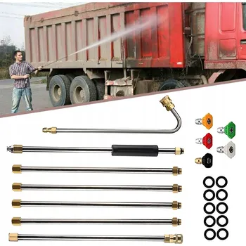 Vysokotlaký čistič PRODLUŽOVACÍ NÁSTAVEC LANCE, TLAKOVÁ MYČKA, S 5 ÚHLOVÝMI TRYSKAMI