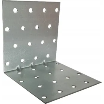 Tesařské kování MONTÁŽNÍ ÚHELNÍK S PROLISEM 80x80x80x1,5 TESAŘSKÝ SPOJOVACÍ PRVEK POZINK