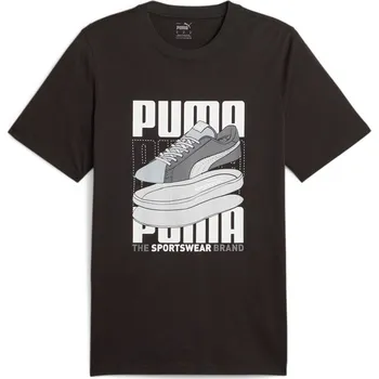 Pánské tričko Pánské Triko PUMA GRAPHICS SNEAKER TEE 677186-01 BLACK L