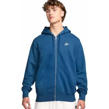 Pánská mikina Pánská rozepínací mikina Nike CLUB modrá FN3861-476 - 3XL | UK 13 | US 14