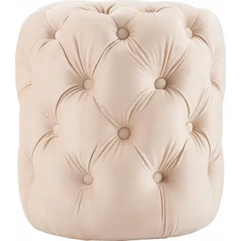 Taburet Taburet podnožka Sametová otomana čalouněná Drancy béžová