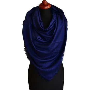 Šátek Maxi kašmírová šála - modrá