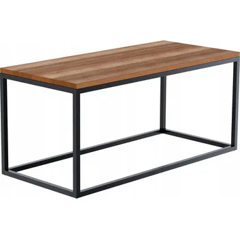 Konferenční stolek Konferenční stolek Manteo 100x45x50 cm černý dřevěný