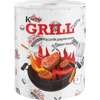 Utěrka Papírová utěrka celulóza Kartika v balení 1 ks bílá