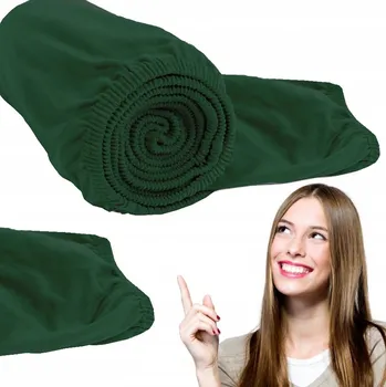 Prostěradlo Prostěradlo bavlna žerzej, 140x200cm, tmavě zeleň