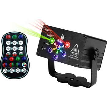 Světelný efekt Disko laserová koule projektor MusicMate LED 6hole stroboskop