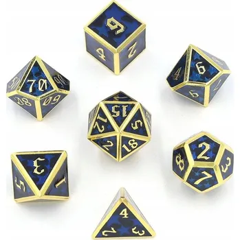 Příslušenství k deskovým hrám LUCKY LUKE SADA 7 KOVOVÝCH RPG kostek