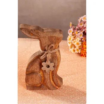 Velikonoční dekorace PARAMIT DŘEVĚNÝ ZAJÍC 18 cm