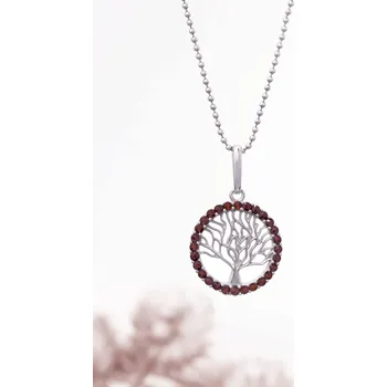 Přívěsek Granát přívěsek Strom života 1,9 g