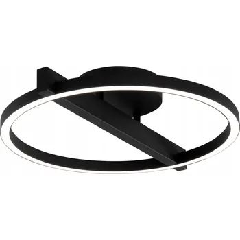 Stropní svítidlo do obýváku TIVOLI černé LED kruhové 24W 2880lm Ø40cm Kaja