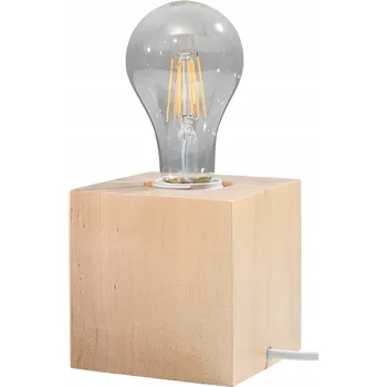 Lampička SOLLUX Stolní lampa ARIZ přírodní dřevo 1 x E27 SL.0677