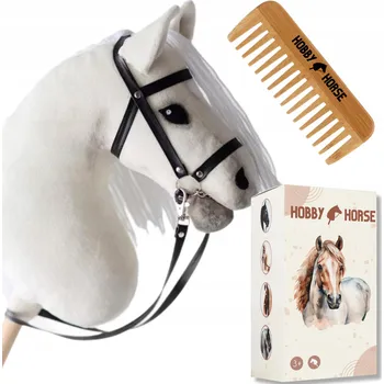 Hobby horsing HOBBY HORSE KŮŇ NA TYČI A3 KONÍK SKÁKACÍ HLAVA KONĚ HŘEBEN + KRABIČKA