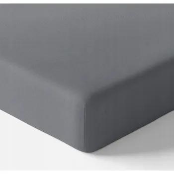 Prostěradlo Prostěradlo bavlněné s gumou 140x70 Tmavě šedé Eevi