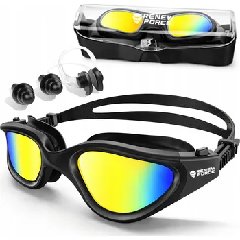 Plavecké brýle Plavecké brýle pro dospělé Renew Force POUZDRO BRÝLE ŠPUNTY DO UŠÍ KLIP NA NOS ANTI