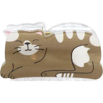 Skřipec na vlasy - kočka Barva: hnědá