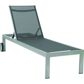 Zahradní lehátko Zahradní lehátko RIMINI 56808, 198 x 60 x 35 cm, šedé | 56808