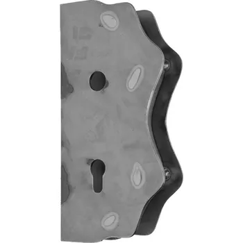 Zábradlí kazetová sestava pro branku KZK73H - 250 x 95 x 40 mm, rozteč 90 mm, otvor pro kliku ø 20 mm, hladký materiál